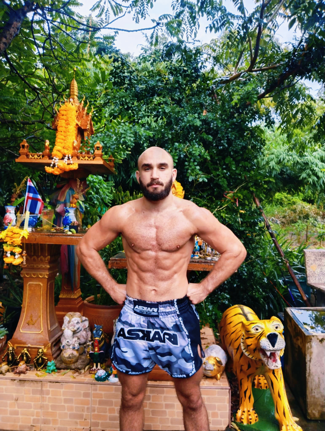 Devin Radianu at the training camp in Thailand